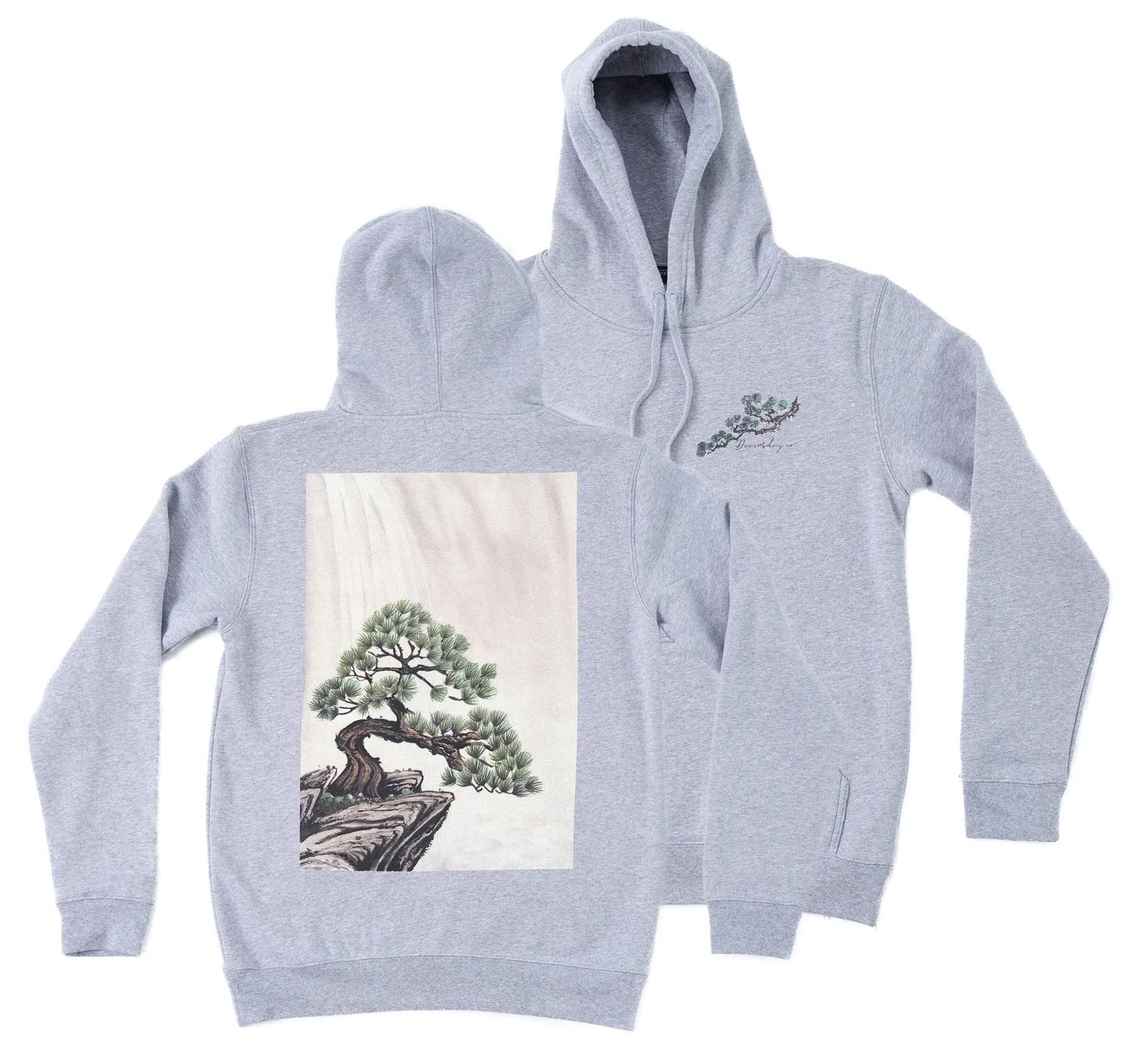 Baldo Bonsai Hoodie - Grey - Image 3