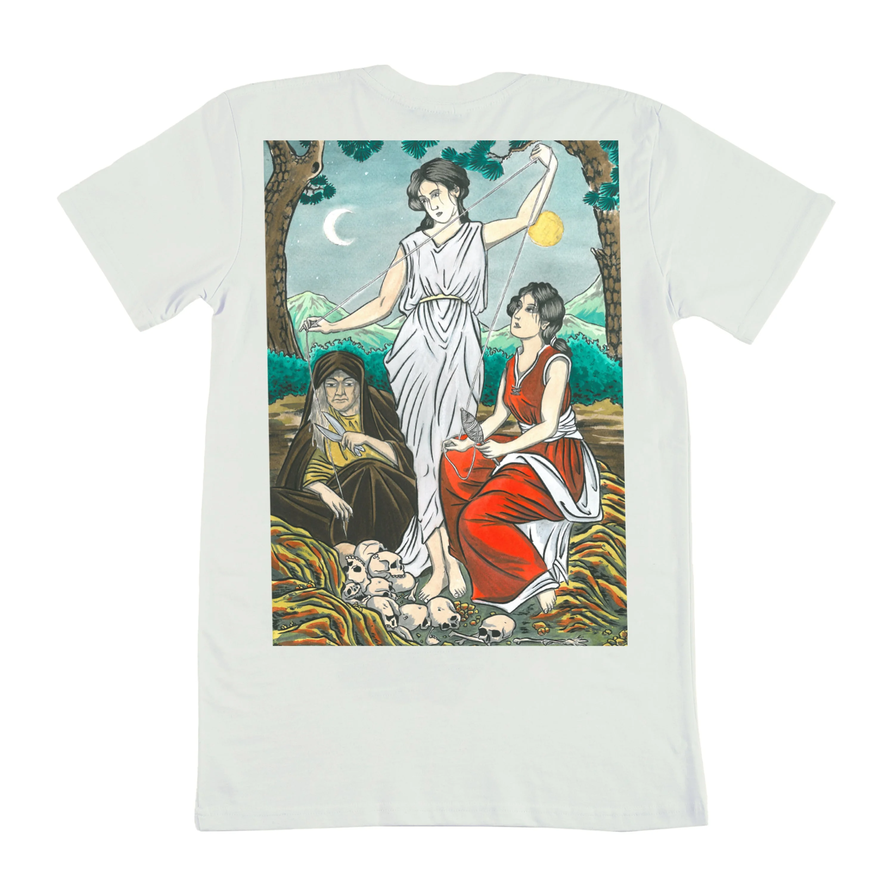 Baldo The Three Moirai T-shirt - Off White - Image 2