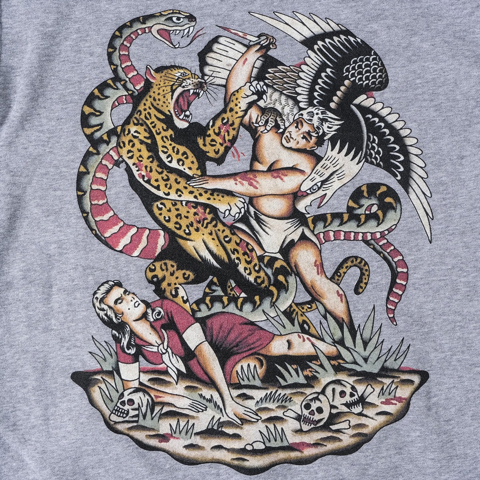 Battle Royale Hoodie - Grey - Image 3