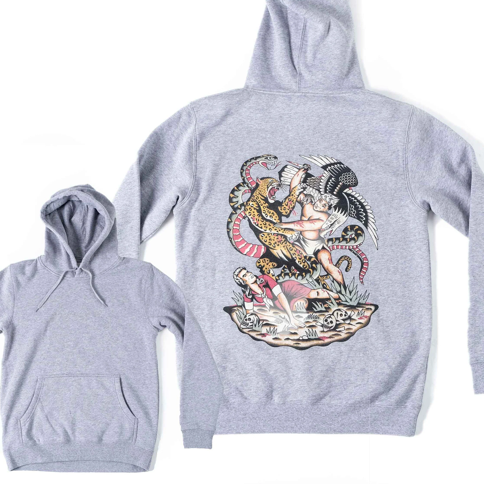 Battle Royale Hoodie - Grey - Image 4