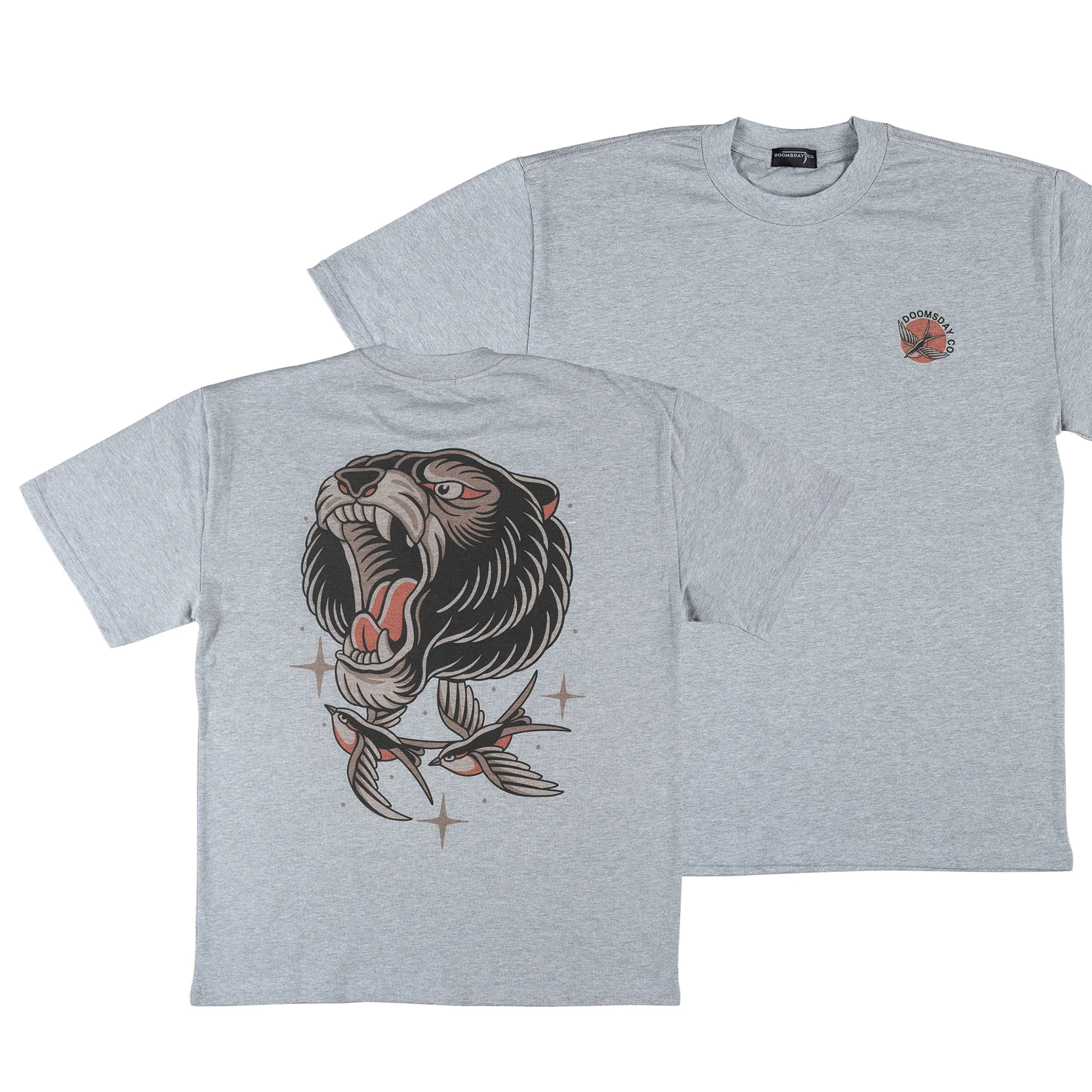 Bear Heavy T-shirt - Grey - Image 3