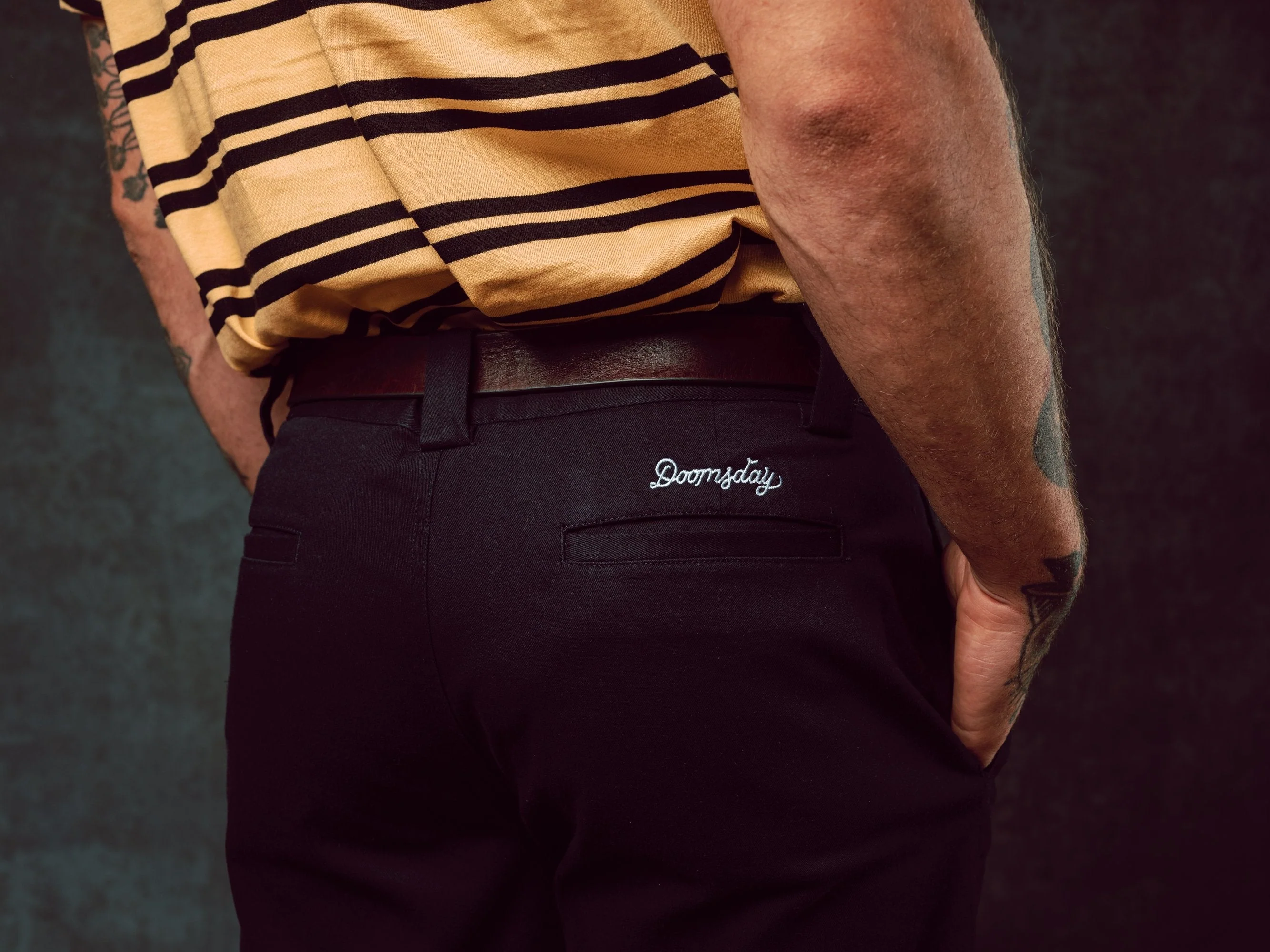 Snake Black Work Trousers - Image 3