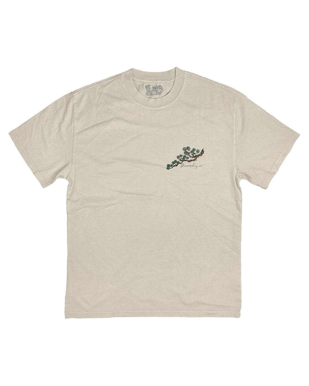 Bonsai Heavy Faded Ecru T-Shirt - Image 2