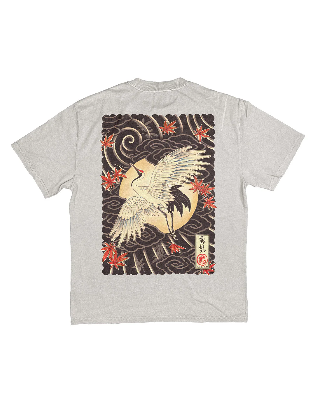 Crane Heavy Faded Bone T-Shirt
