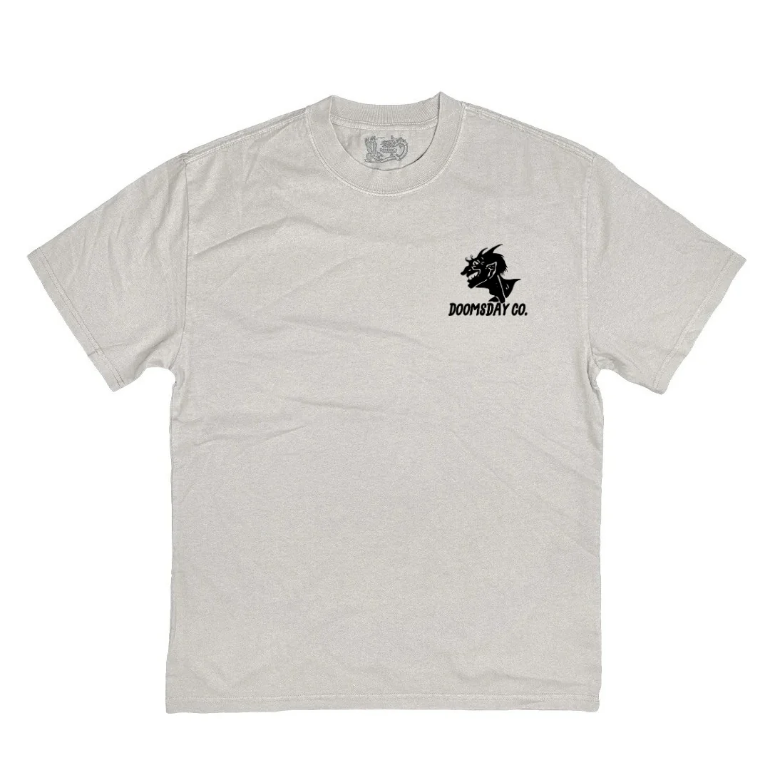Dance With The Devil Heavy Faded White T-Shirt - Image 2