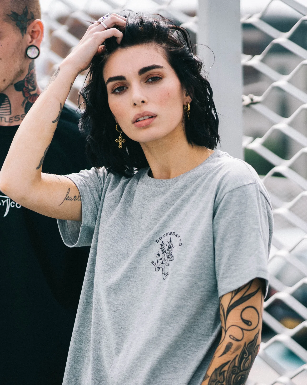 DAVID DEVIL TEE GREY - Image 4