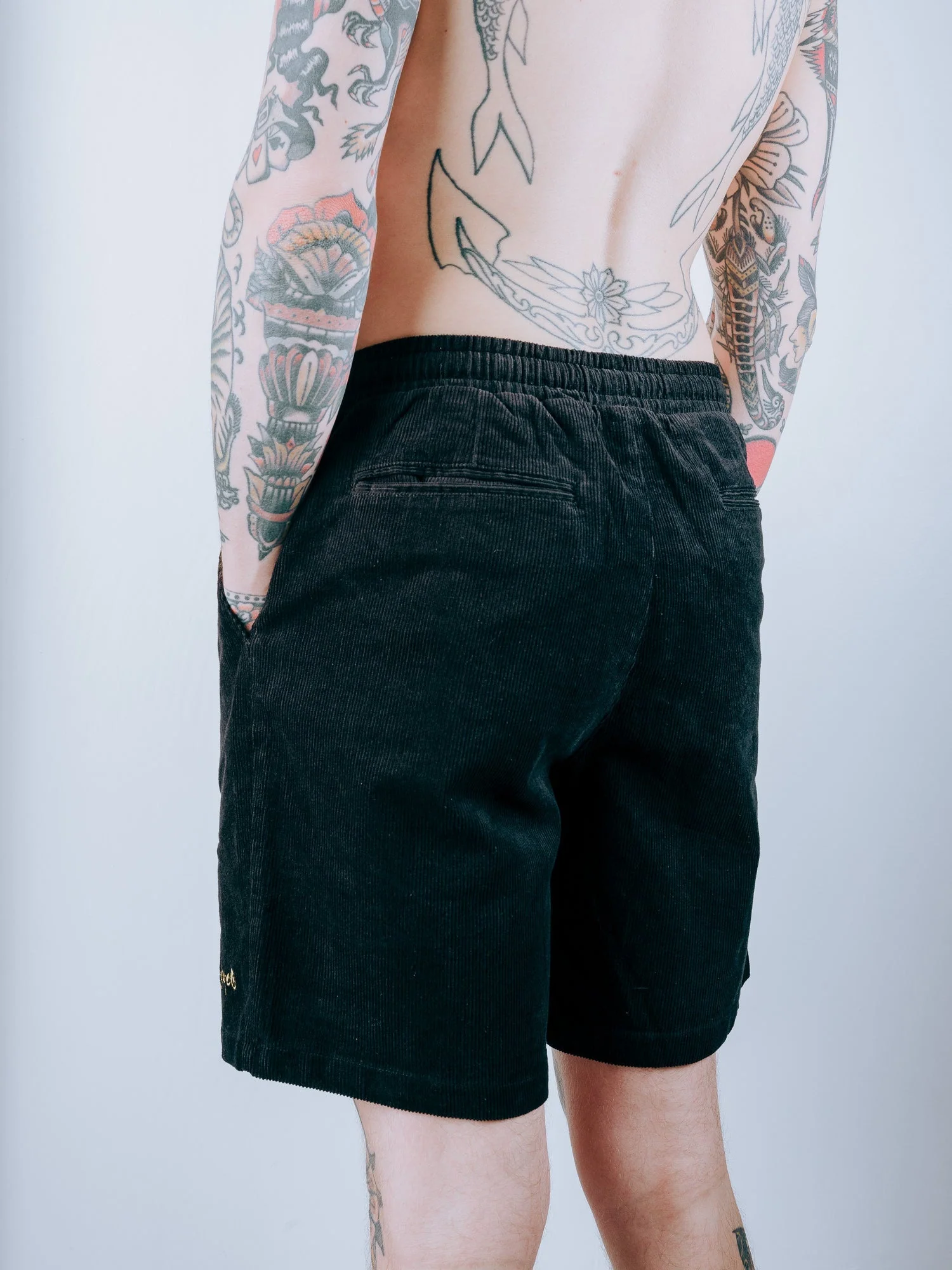 Doomsday Corduroy Shorts - Black - Image 3