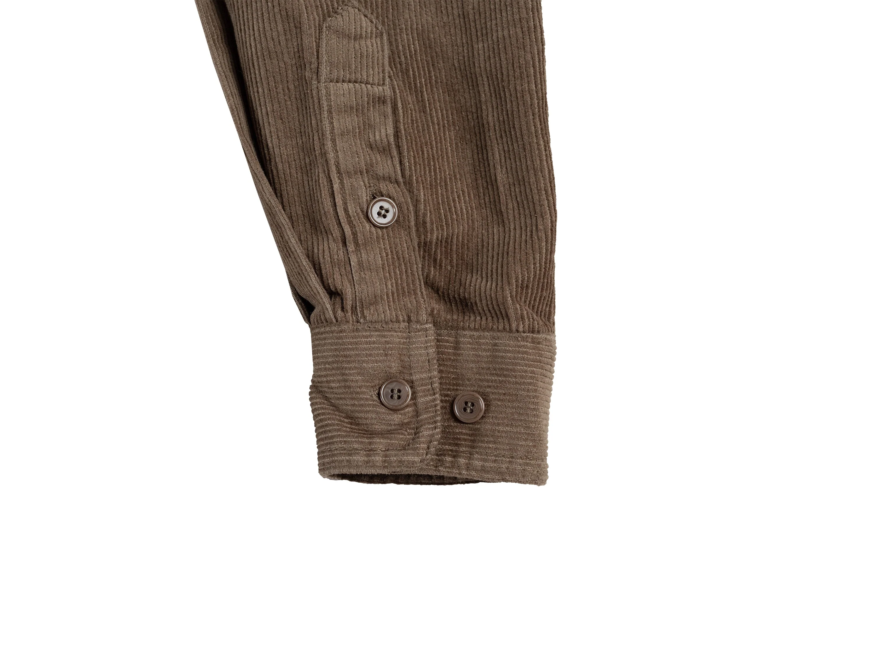 Essential Corduroy Shirt - Army Green - Image 10