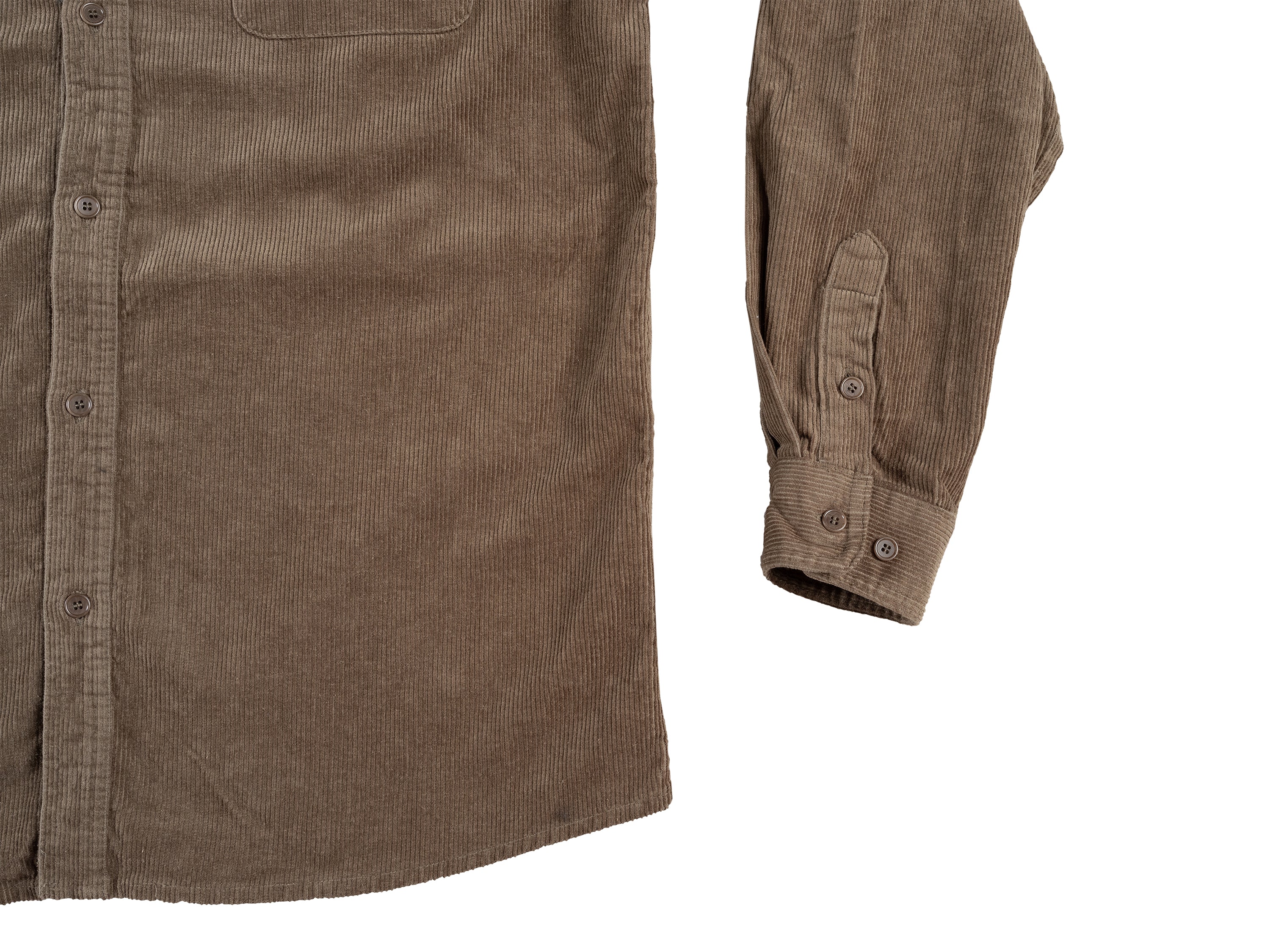 Essential Corduroy Shirt - Army Green - Image 9