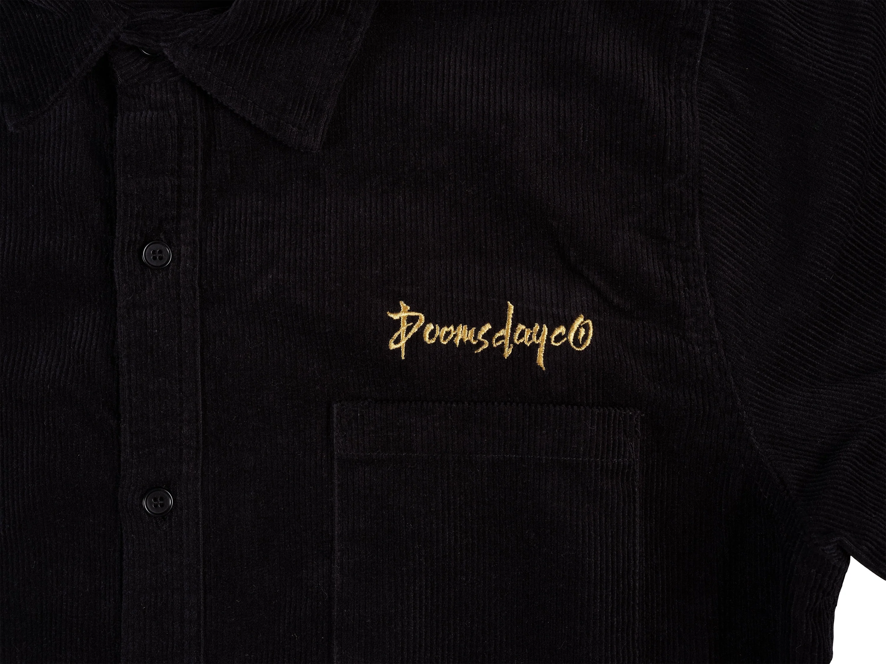 Essential Corduroy Shirt - Black - Image 10