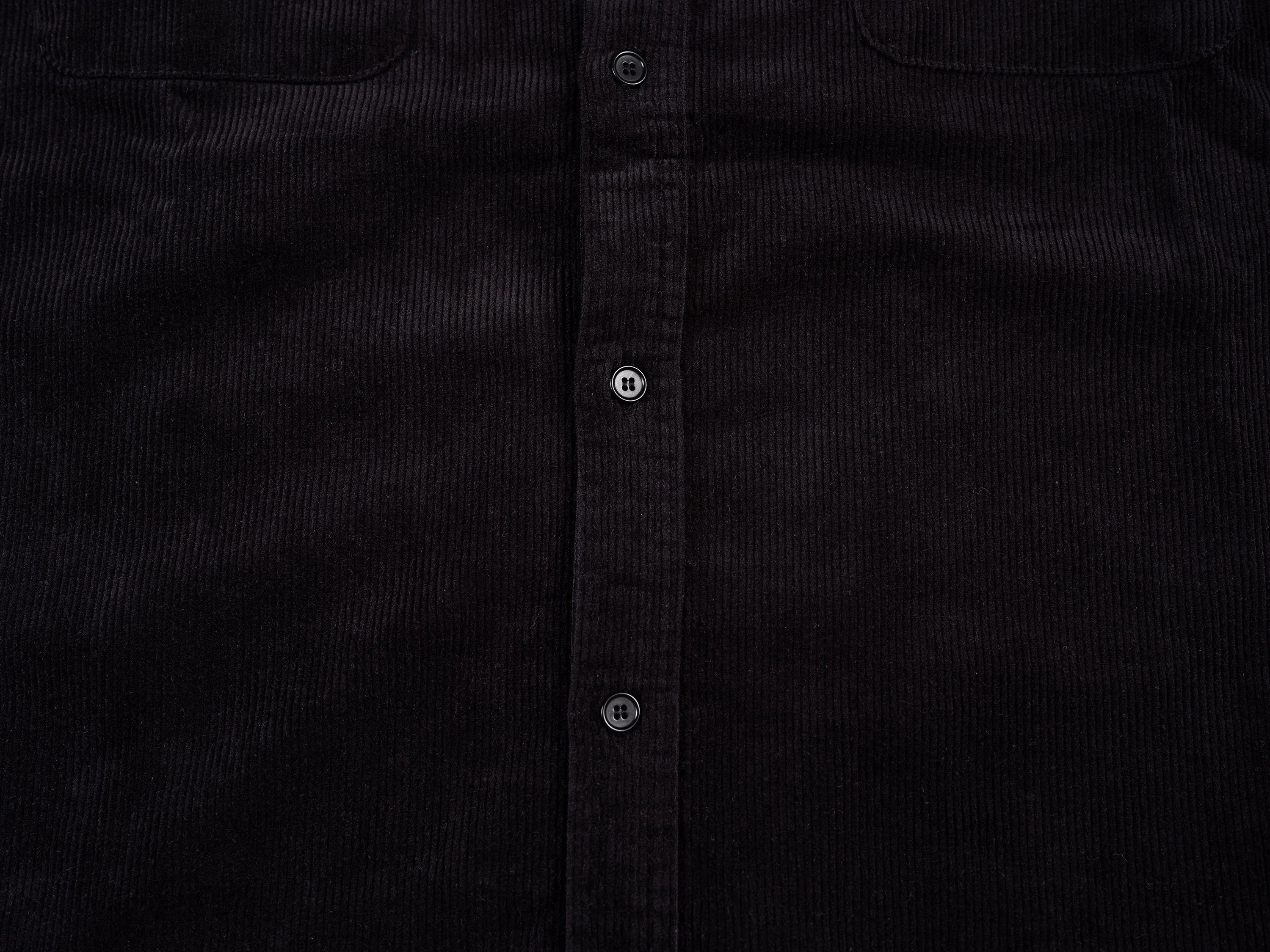 Essential Corduroy Shirt - Black - Image 11
