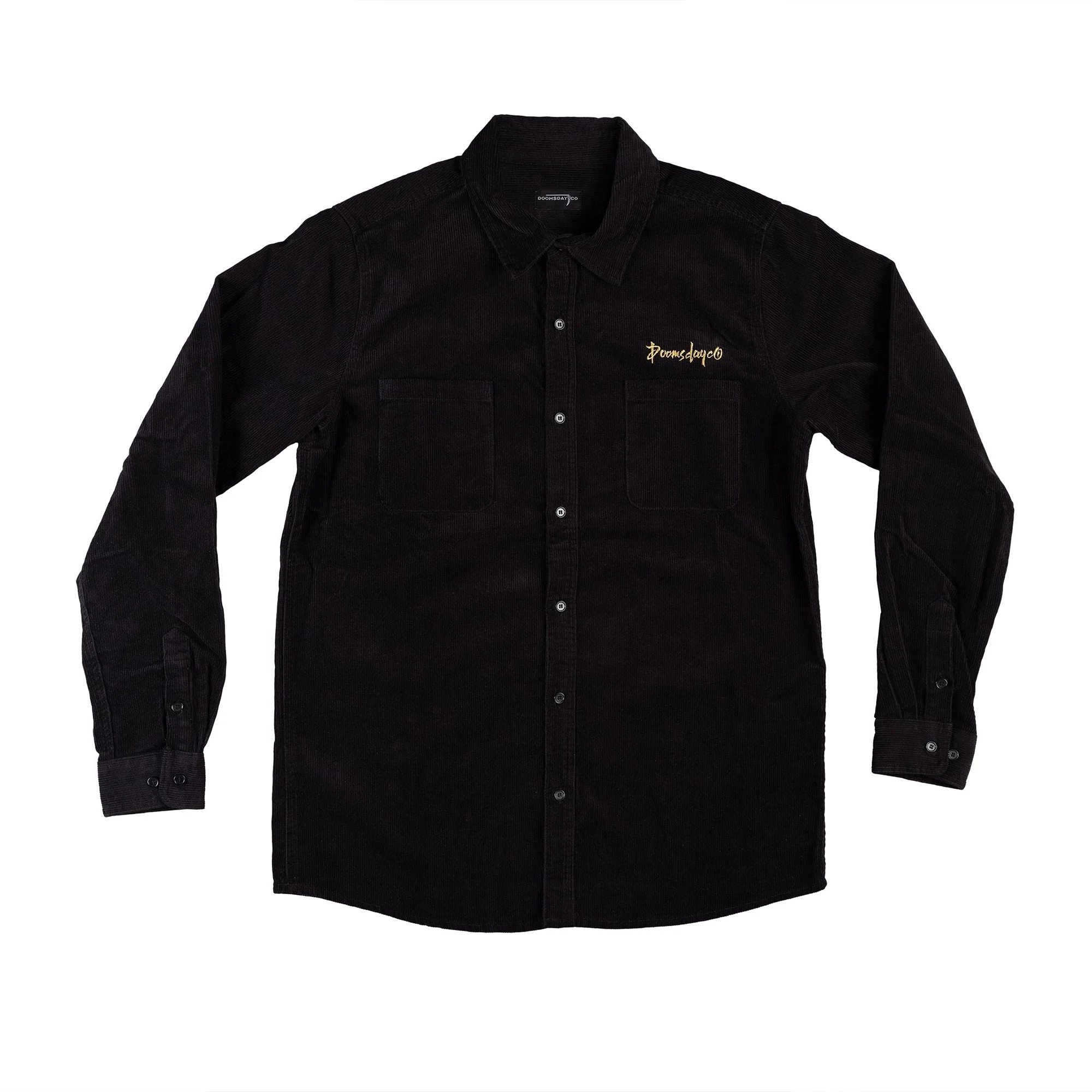 Essential Corduroy Shirt - Black - Image 3