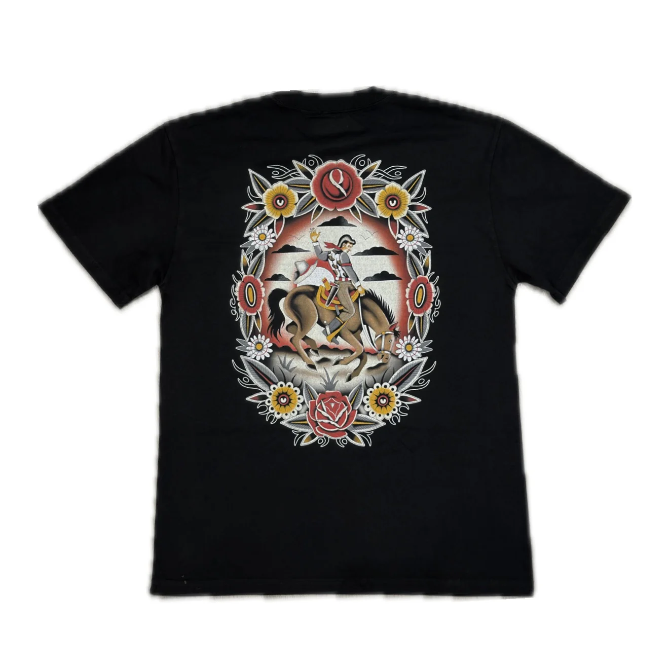 Faded Black cowboy Tshirt