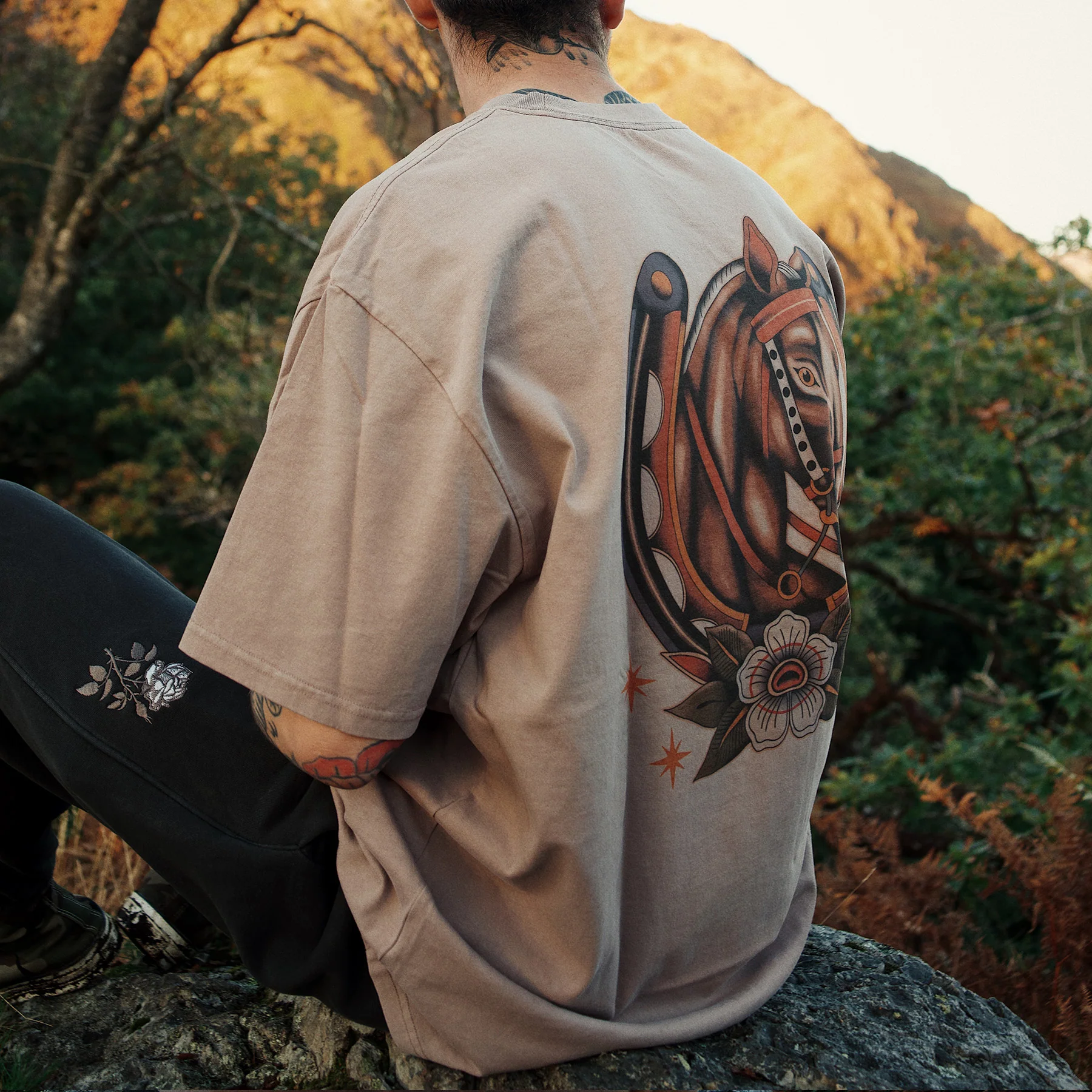 Horse Shoe Mushroom tee - Image 4