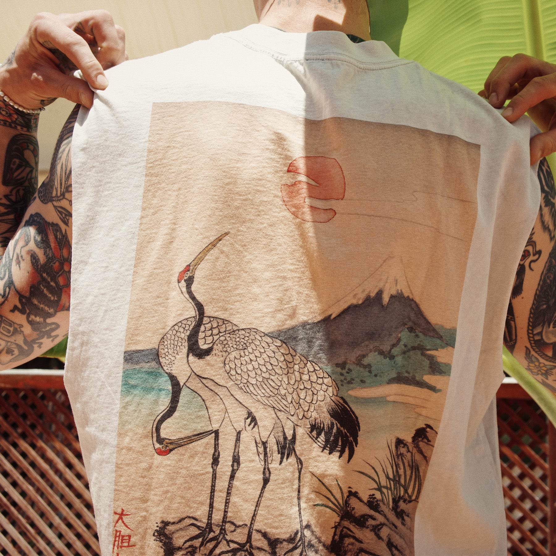 Mount Fuji Heavy faded bone Tank - Image 5