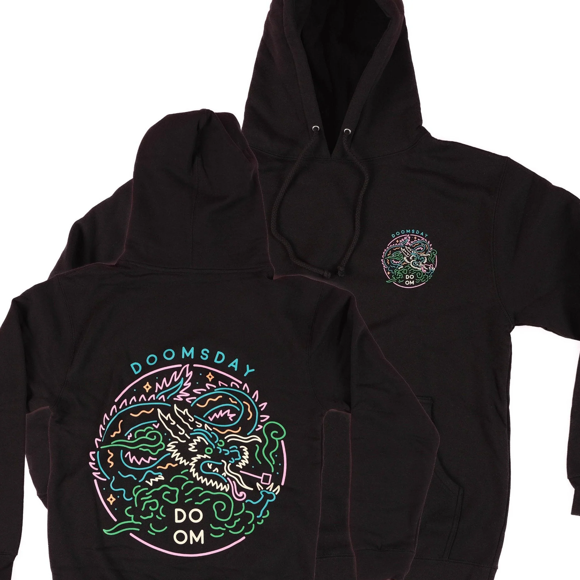 Neon Dragon hoodie - Image 3