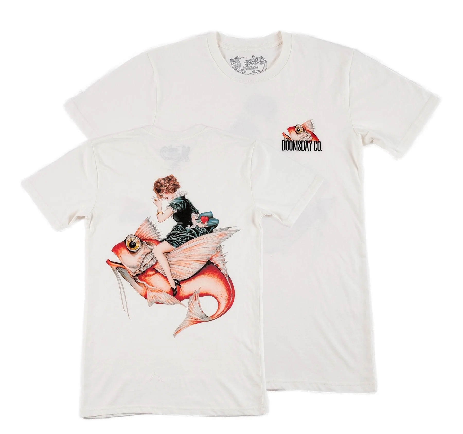 Pain1666 Fish Off White T-shirt - Image 2