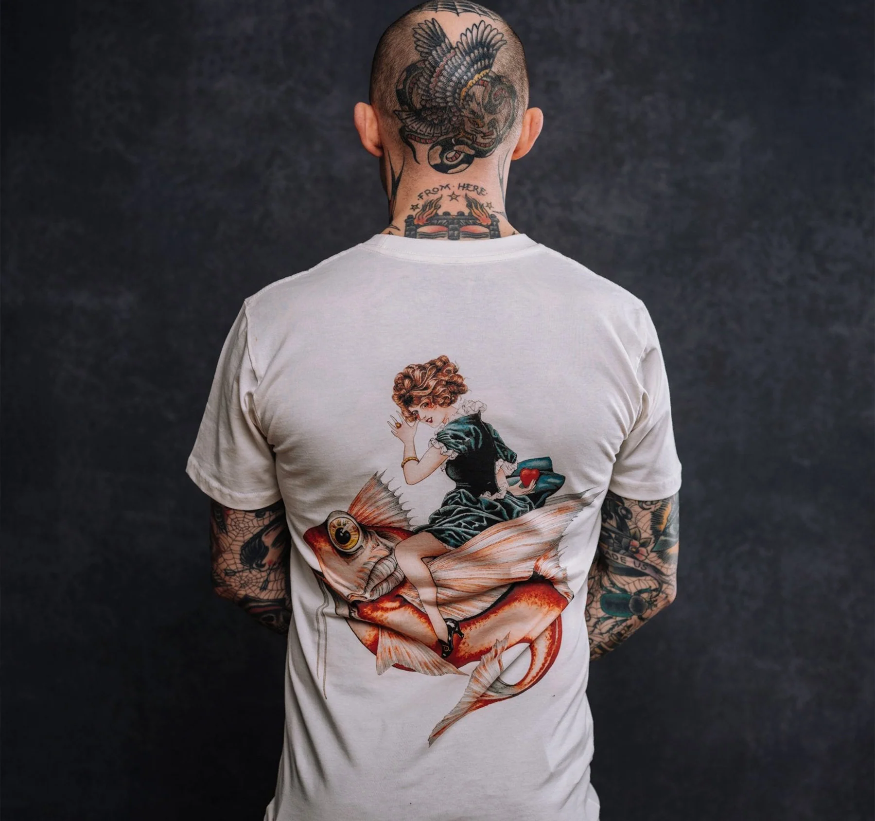 Pain1666 Fish Off White T-shirt - Image 4