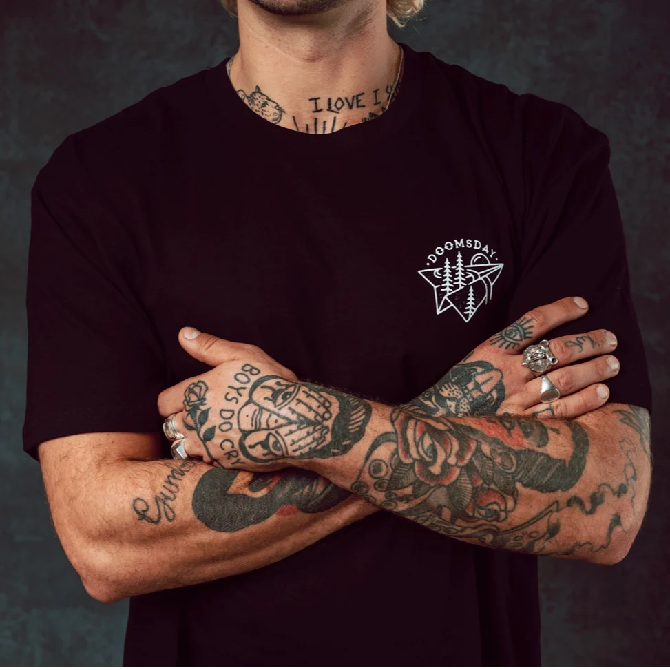 Paper Plane Black Tshirt - Image 2