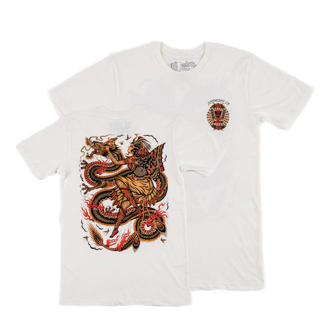 Samantha Fung Dragon Off White T-shirt - Image 3