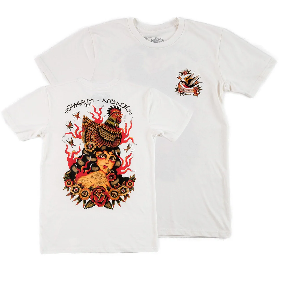 Samantha Fung Harm None Off White T-shirt - Image 3