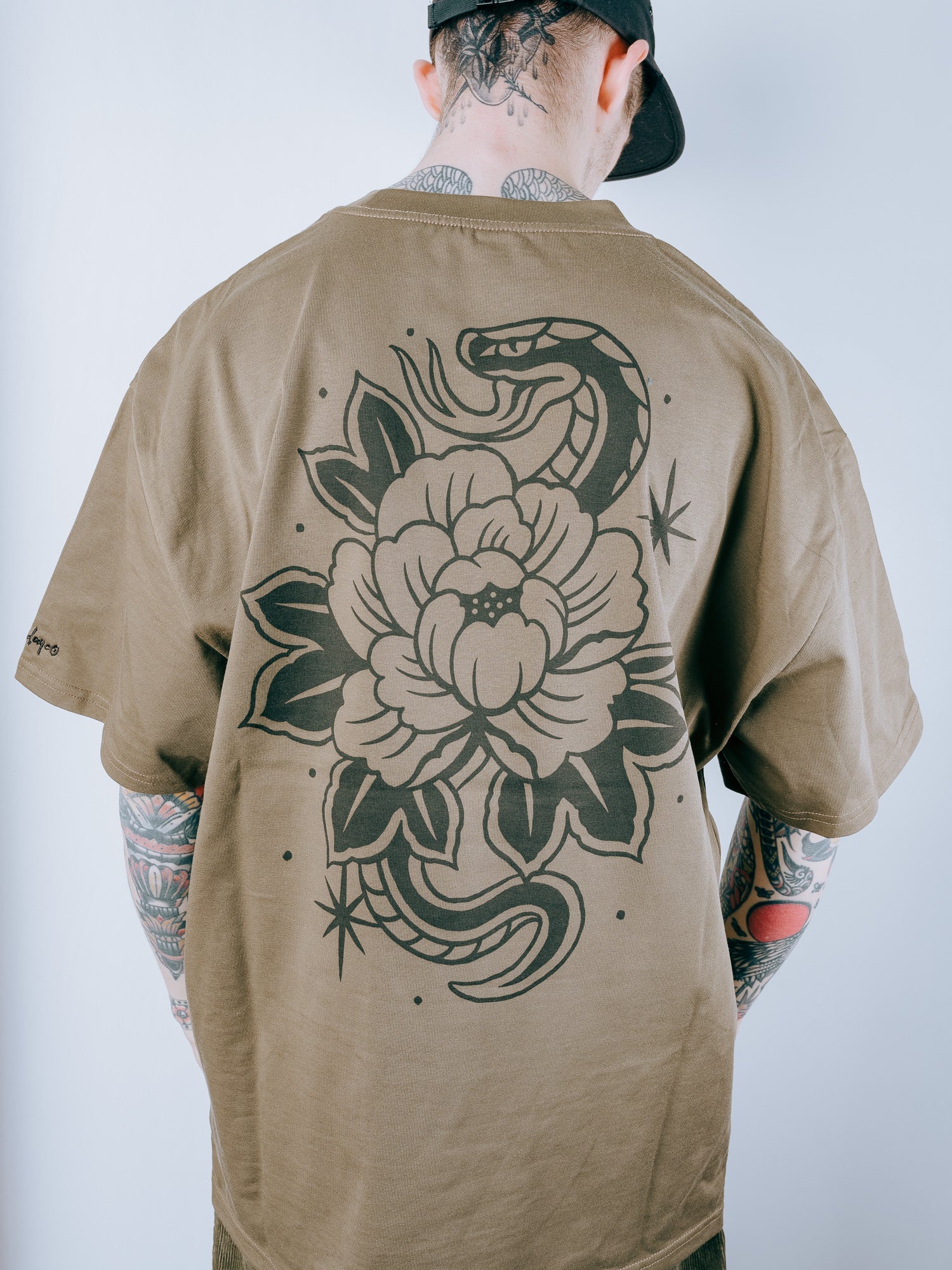 Snake Heavy T-shirt - Brown - Image 4