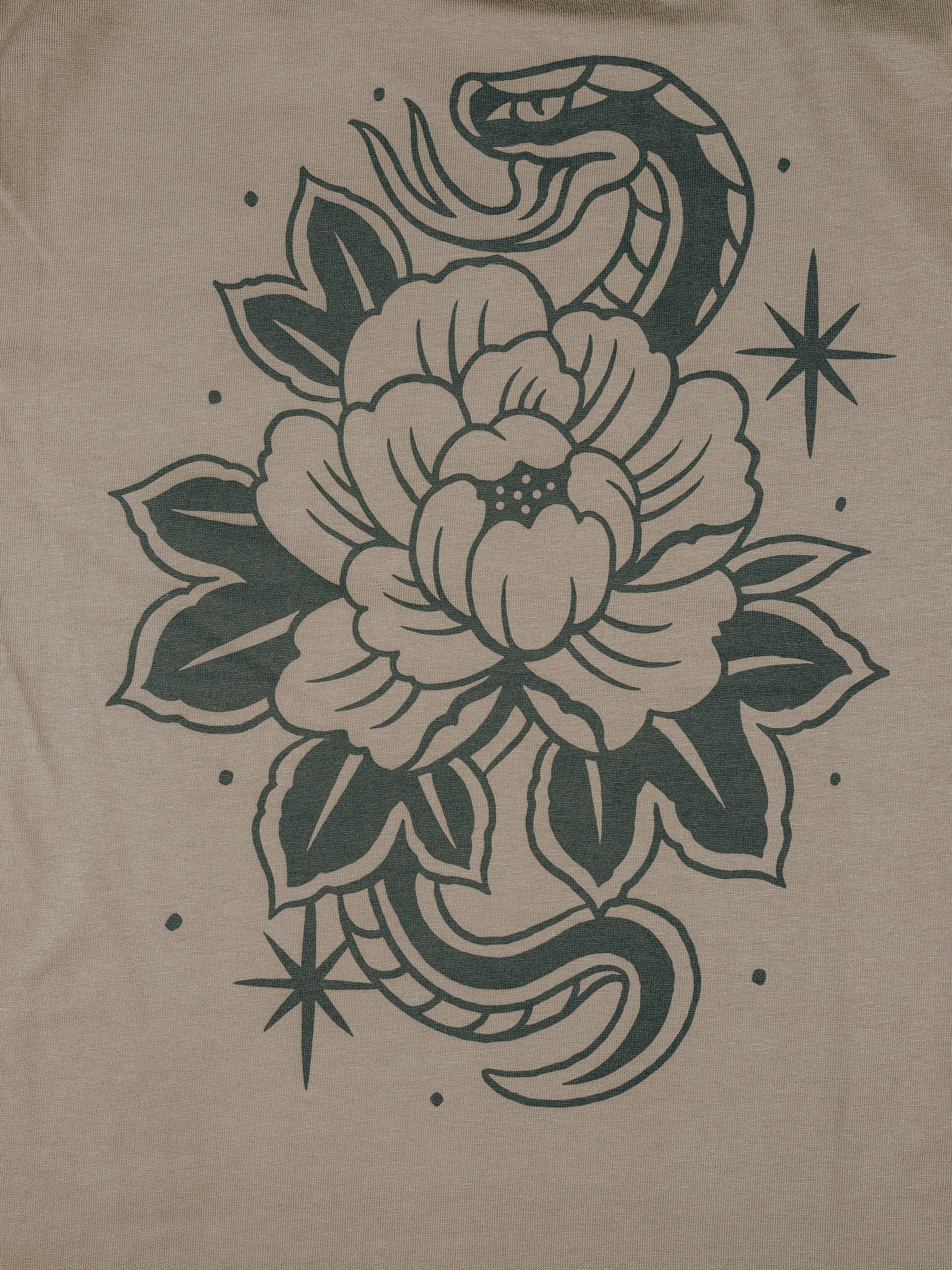 Snake Heavy T-shirt - Brown - Image 6