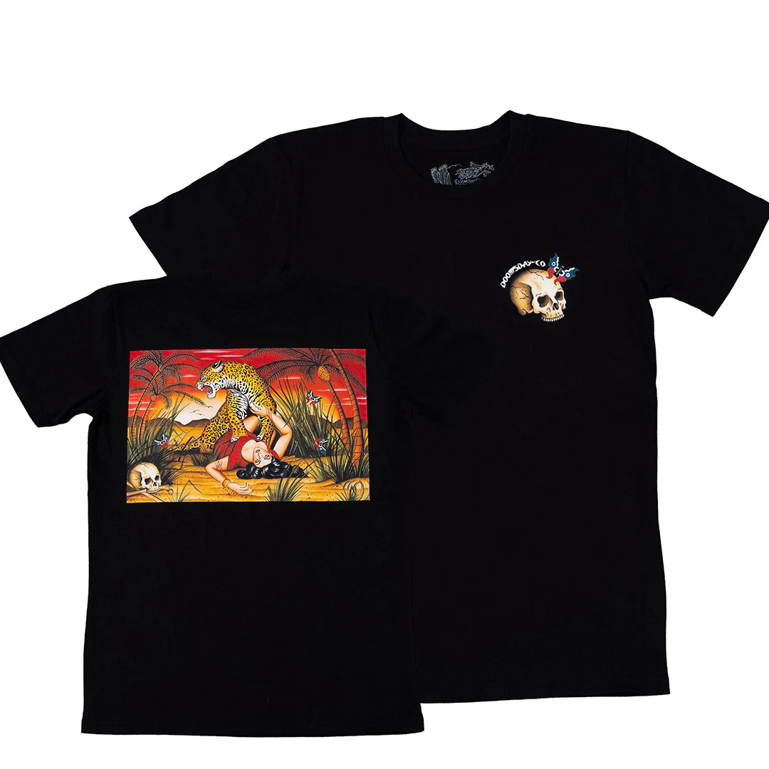 Taryn Tiger Black T-shirt - Image 3