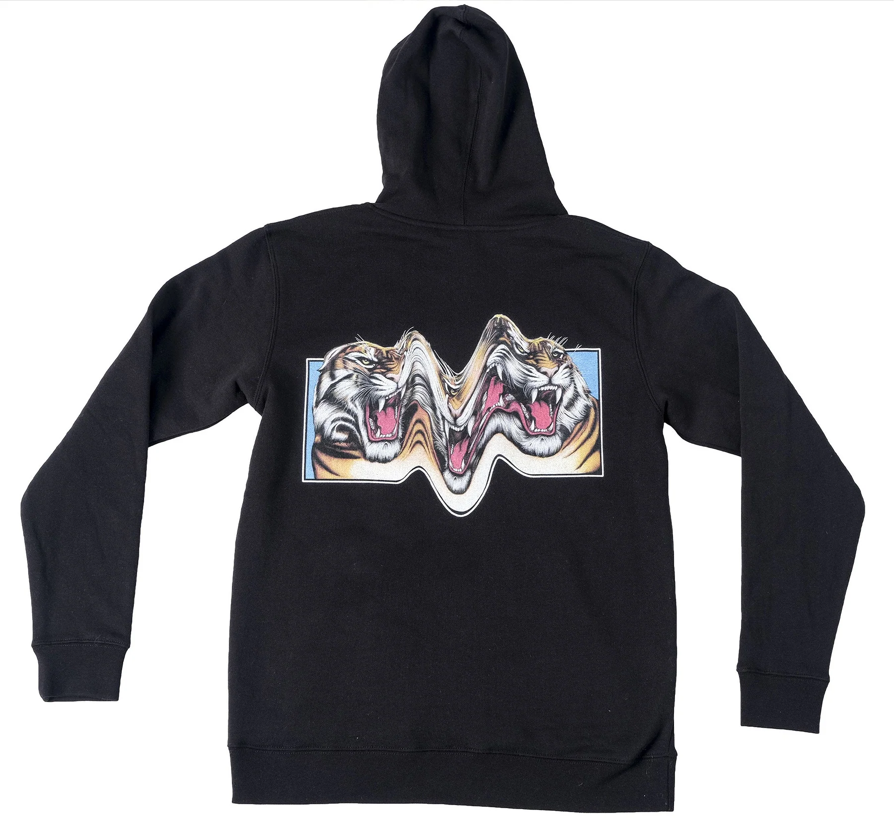 Trippy Tiger Hoodie - BLACK - Image 4