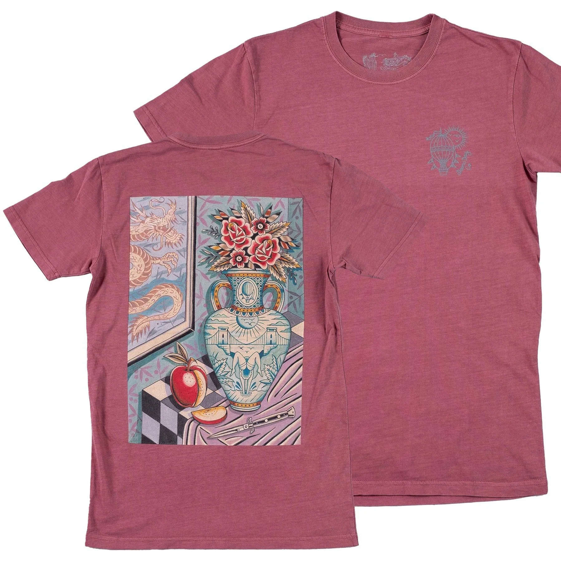 Vase Faded Red T-shirt - Image 4