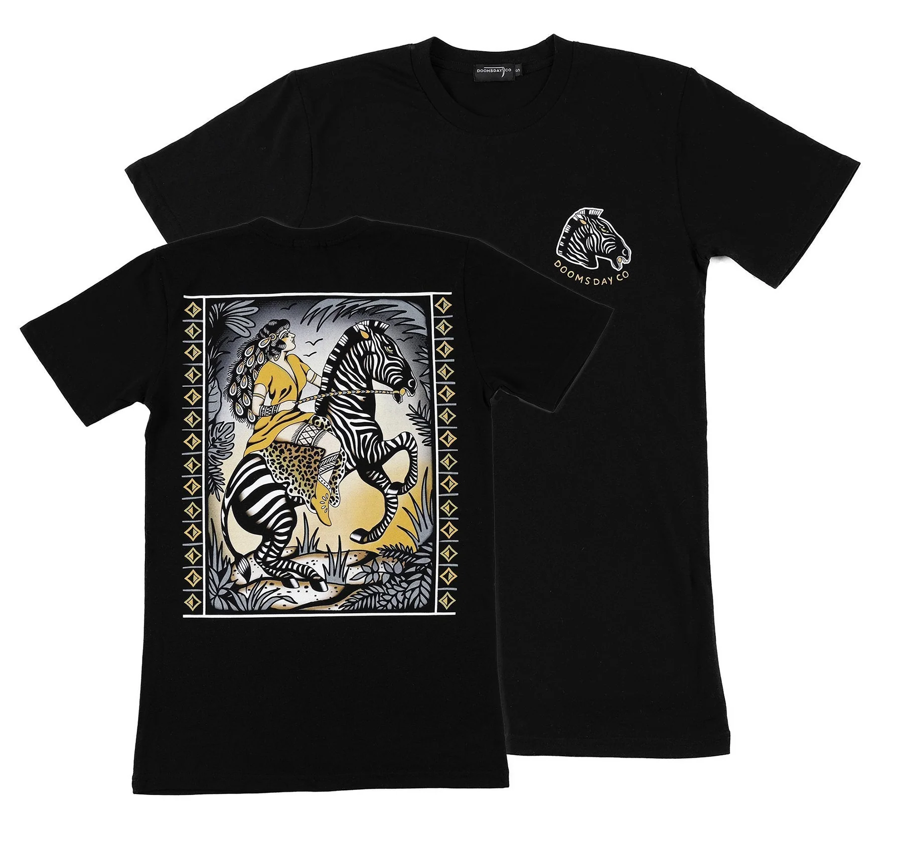 Zebra Black T-Shirt - Image 4